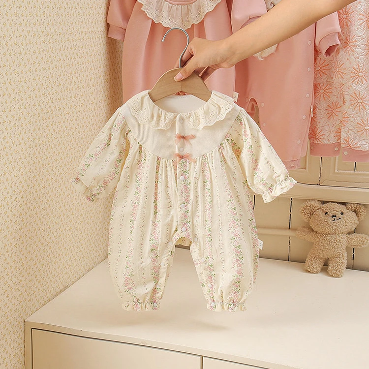 6 娃娃领（双层）秋款档哈衣宝宝儿童婴幼儿童长袖婴儿洋气薄款