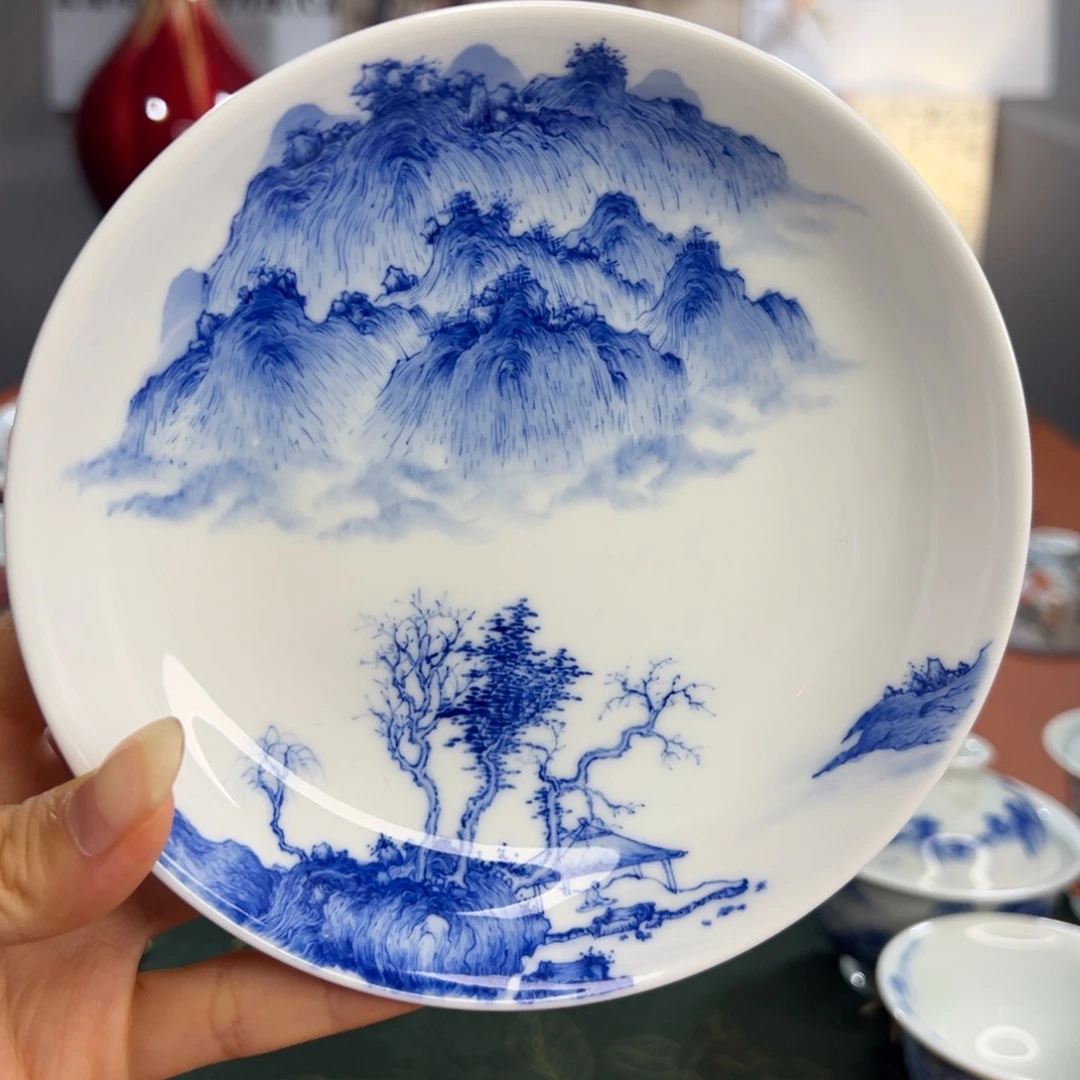 知冬煮雪手工手绘茶具壶承