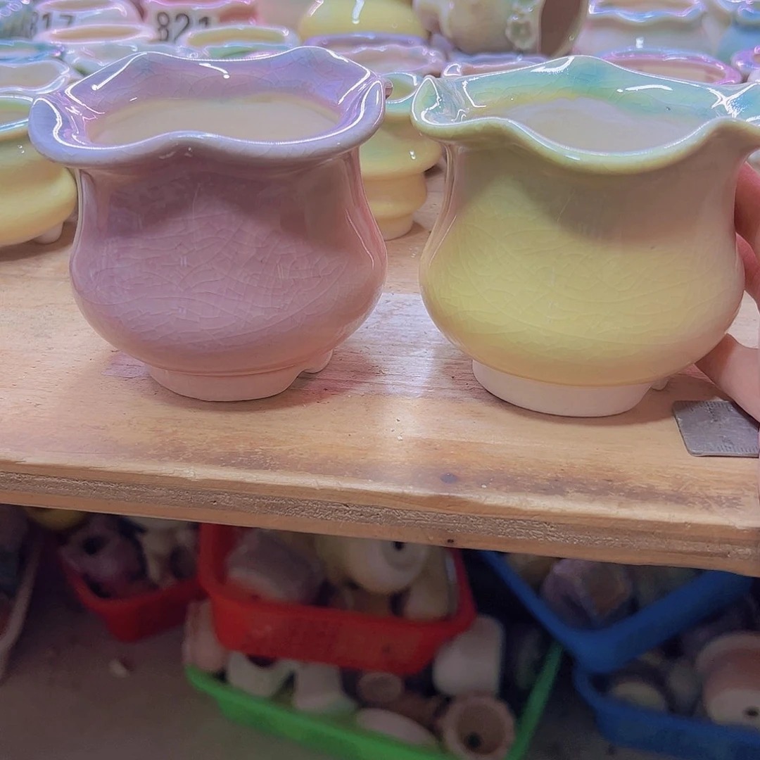 陶瓷花盆当场满12包邮