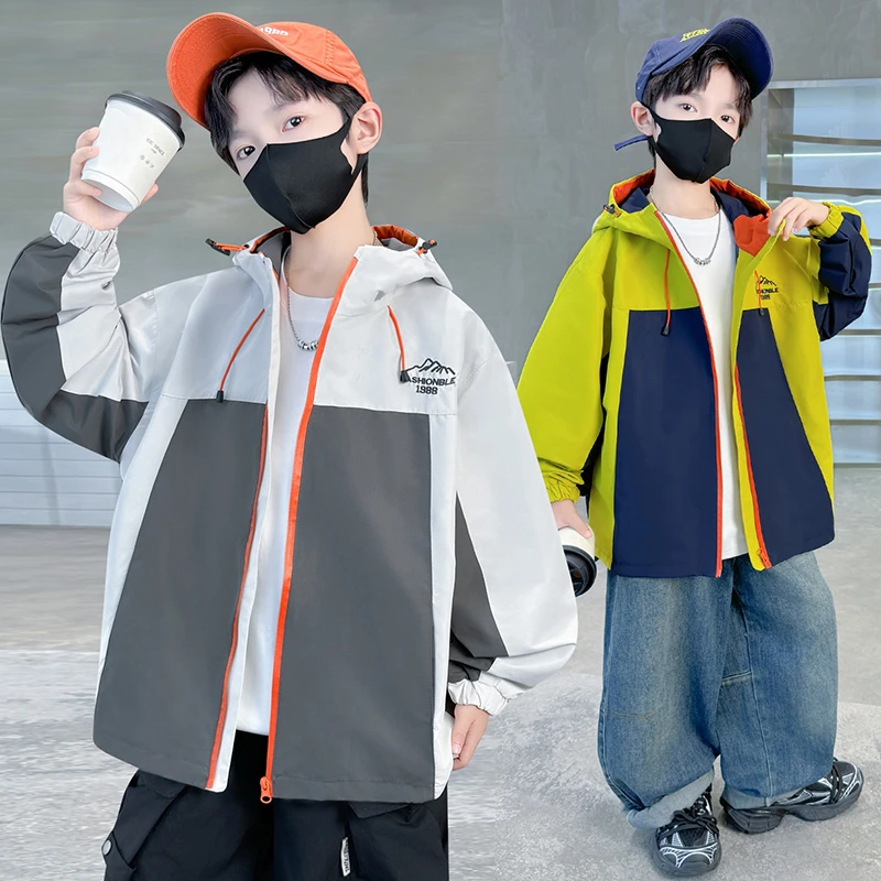 男童外套春秋装2025新款儿童中大童韩版男孩夹克衫防风上衣冲锋衣