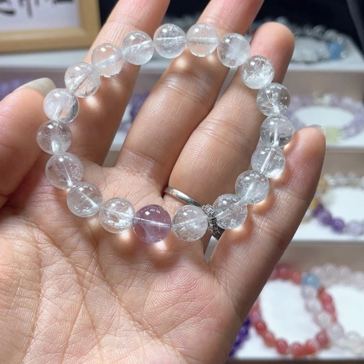 水晶未镶嵌手链绿啊塞