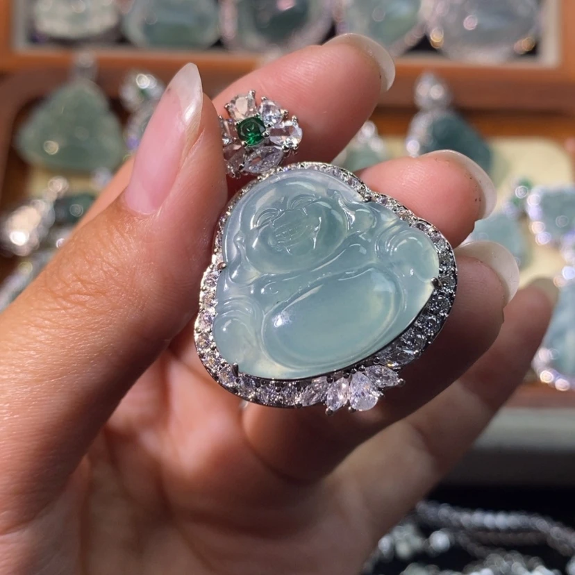 【闪购商品】翡翠未镶嵌颈饰天然