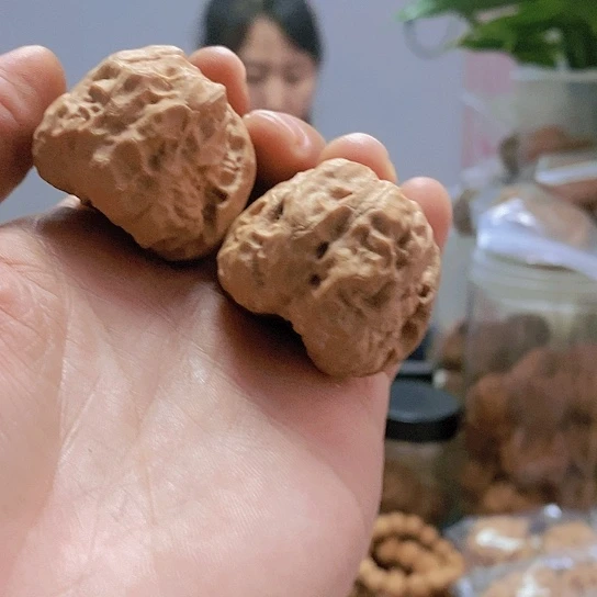 【闪购商品】把件文玩核桃37蛤蟆头红皮