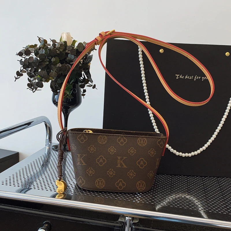 GUTIKOU夏季新款小船包网红同款元宝手机包经典水桶包单肩斜挎包