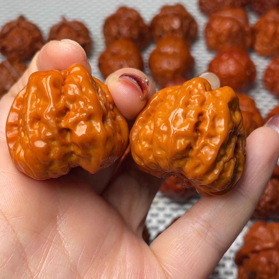 桃核吊坠文玩核桃 手把件 蛤蟆头 35