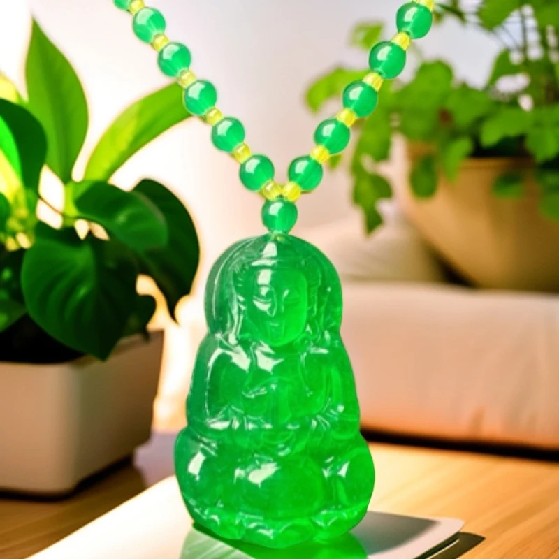 ｛高端甄选}DSJ28 绿色厚装观音