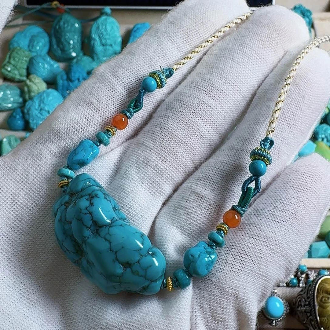 绿松石珠宝奇石未镶嵌