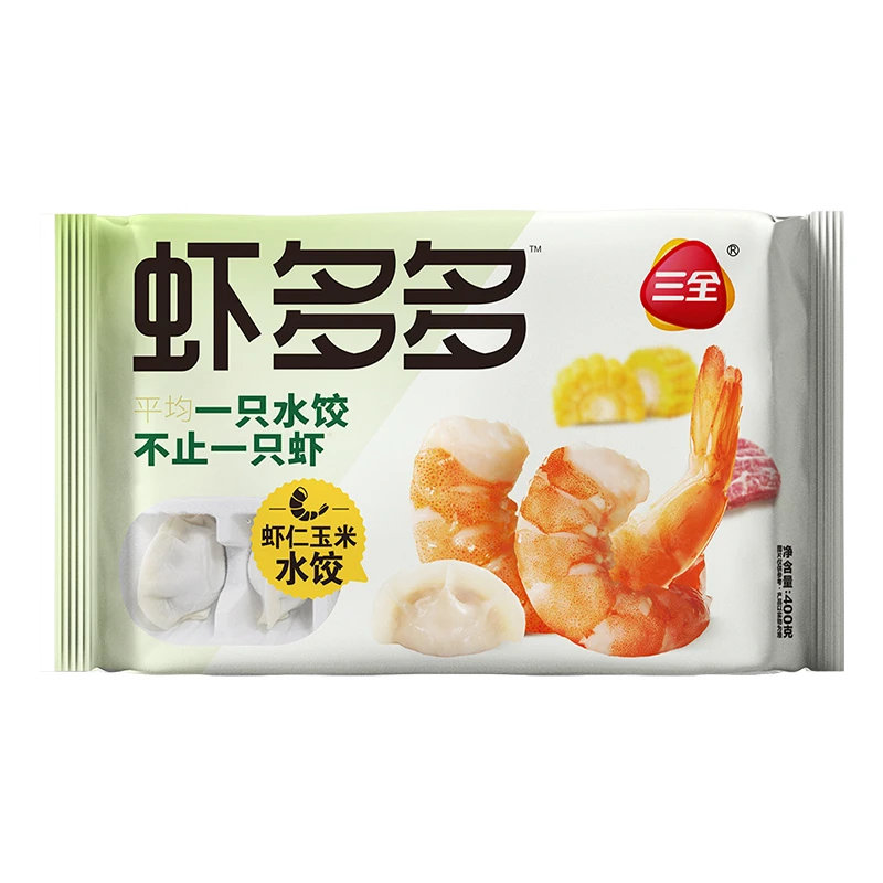 【三全】虾多多水饺一只水饺不止一只虾速冻水饺方便食品