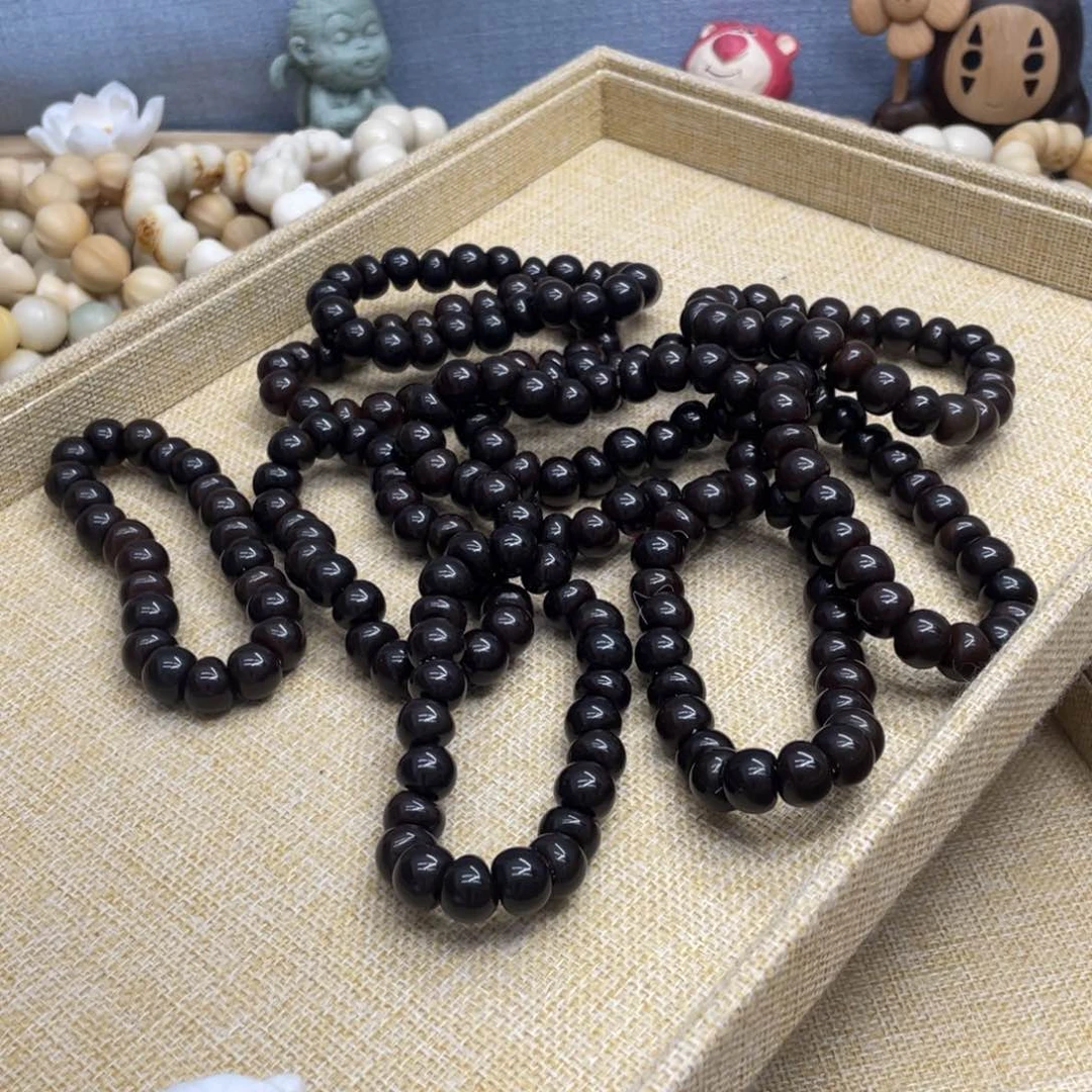 菩提根/象牙果吊坠12+水磨黑金肠福利一锅952
