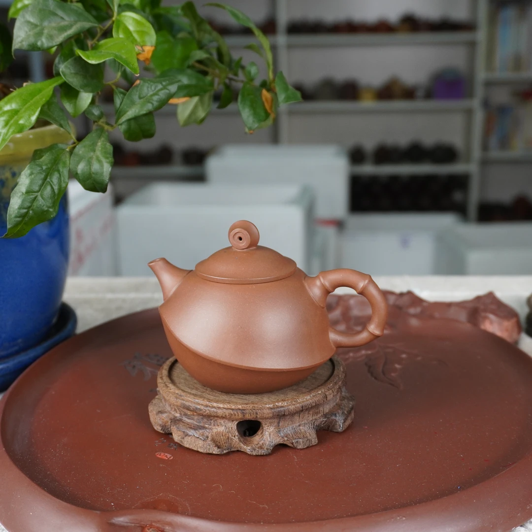 宜兴紫砂壶莴竹壶底槽青手工茶壶纯手工纯手工文旦壶老壶泥壶