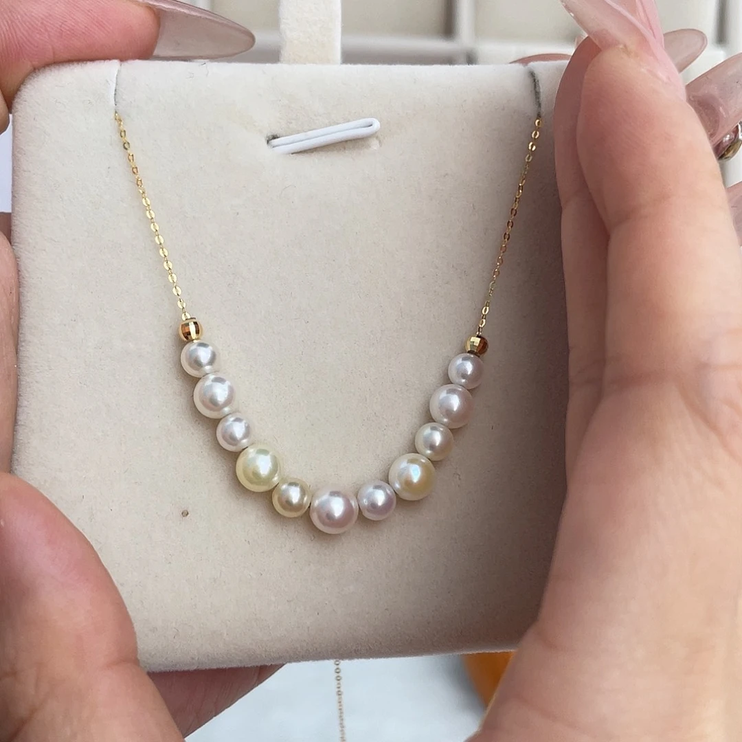 海水珍珠18K金镶嵌吊坠(赠链)