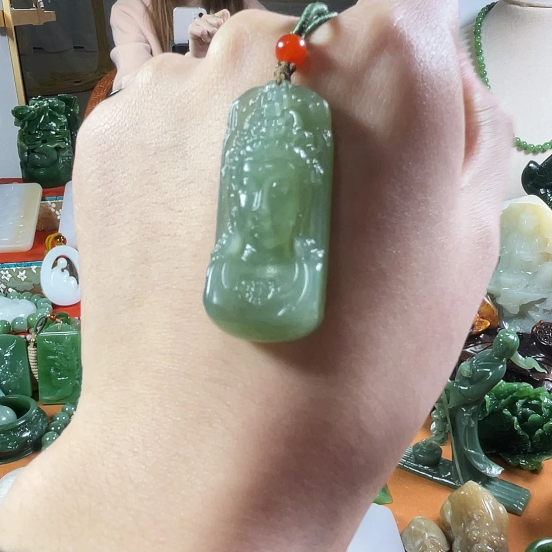 和田玉（碧玉）未镶嵌挂件