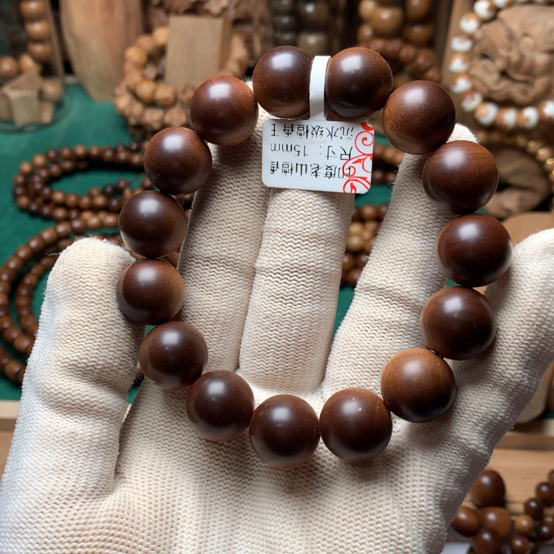 檀香木手串/手链老山檀香1.5沉水