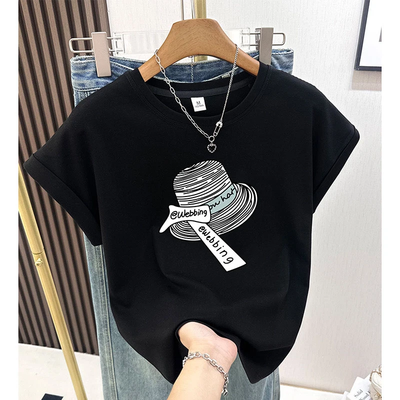 韩版上衣洋气减龄T恤女夏季新款小飞袖坎肩打底百搭圆领显瘦短袖