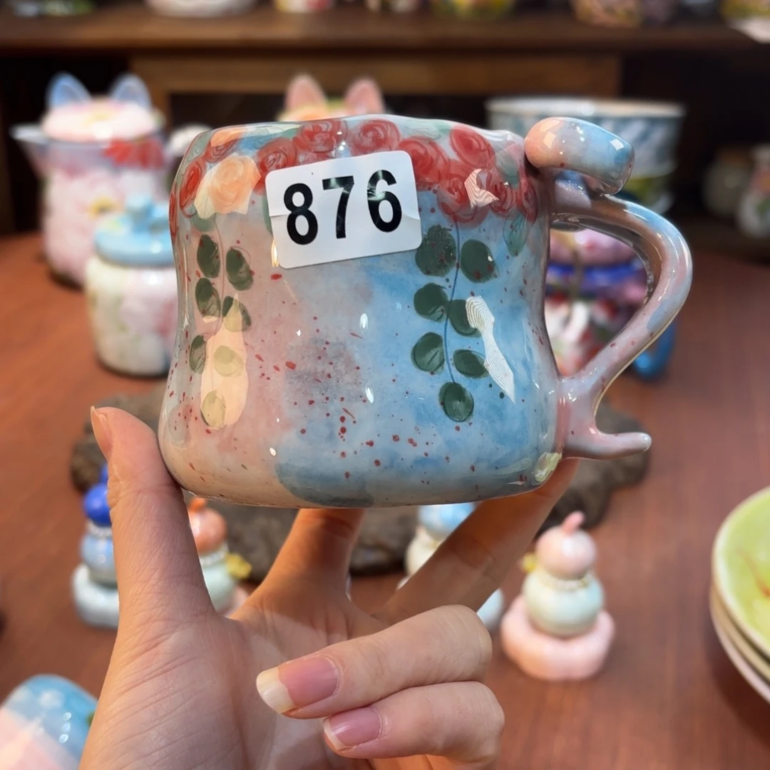 美***士景德镇手绘高温釉下彩陶瓷茶具