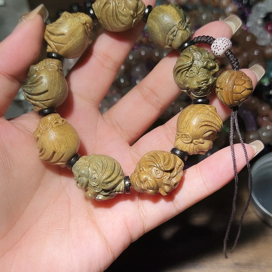 水晶手链未镶嵌财神爷手链