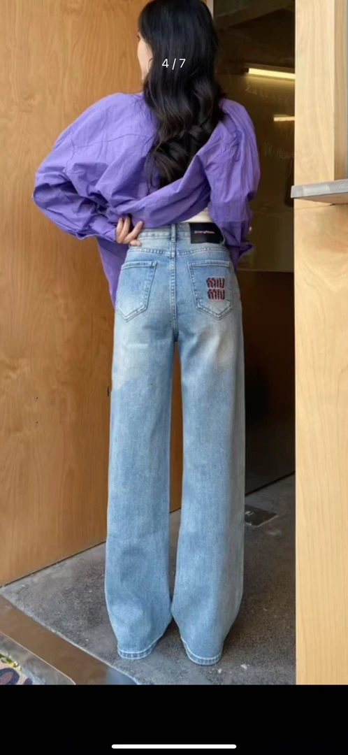 (娟子爆款推荐)春夏款窄版直筒牛仔裤
