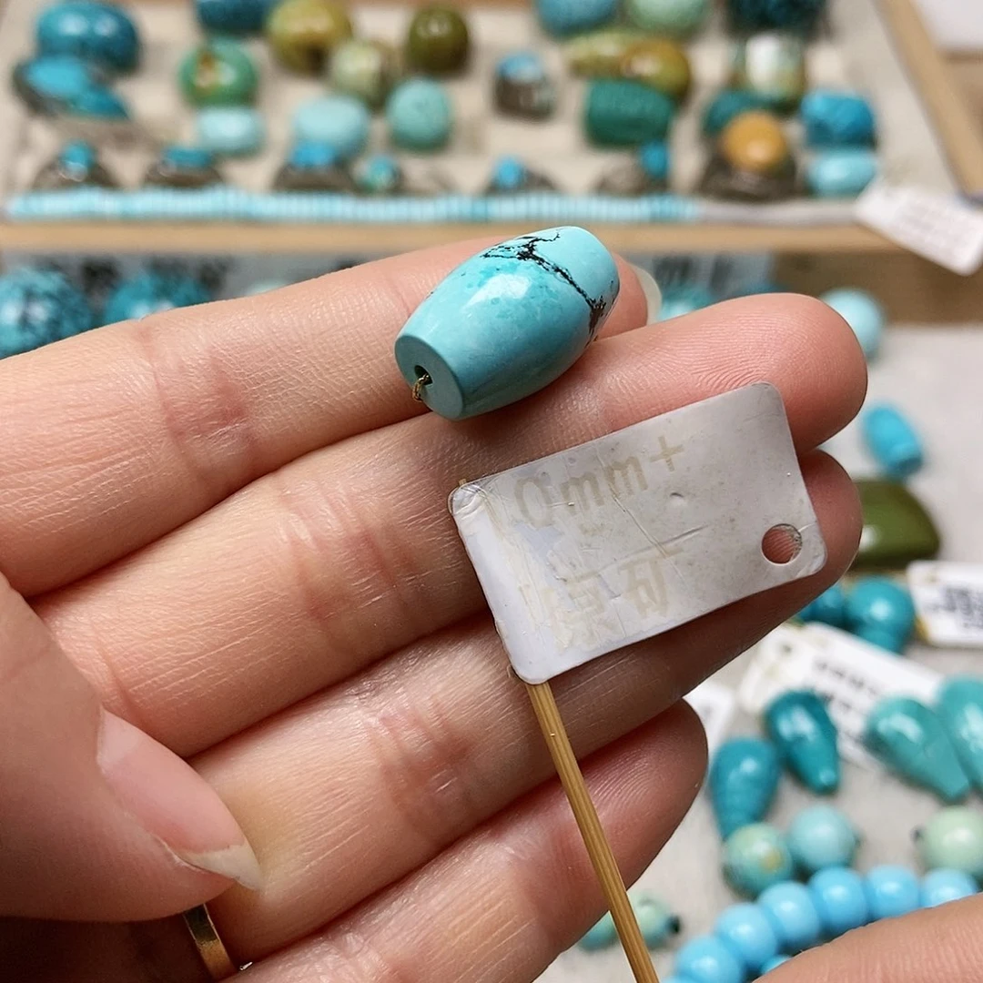 未镶嵌绿松石珠宝半成品