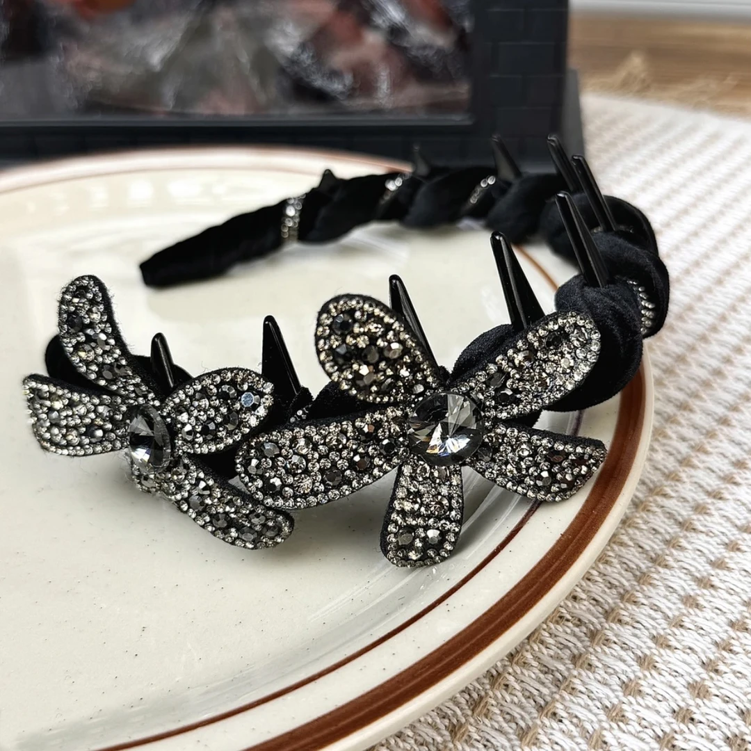 发箍女2024新款高级感洋气时尚压发头箍波浪带齿防滑高颅顶发卡女