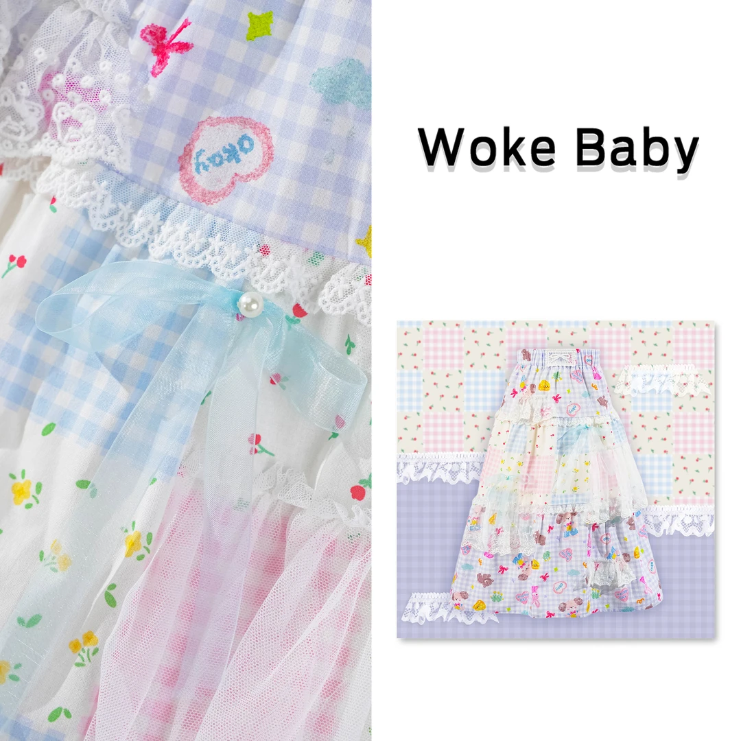 现货【春日调色盘】女童春季新款裙子汉服儿童半身裙F139