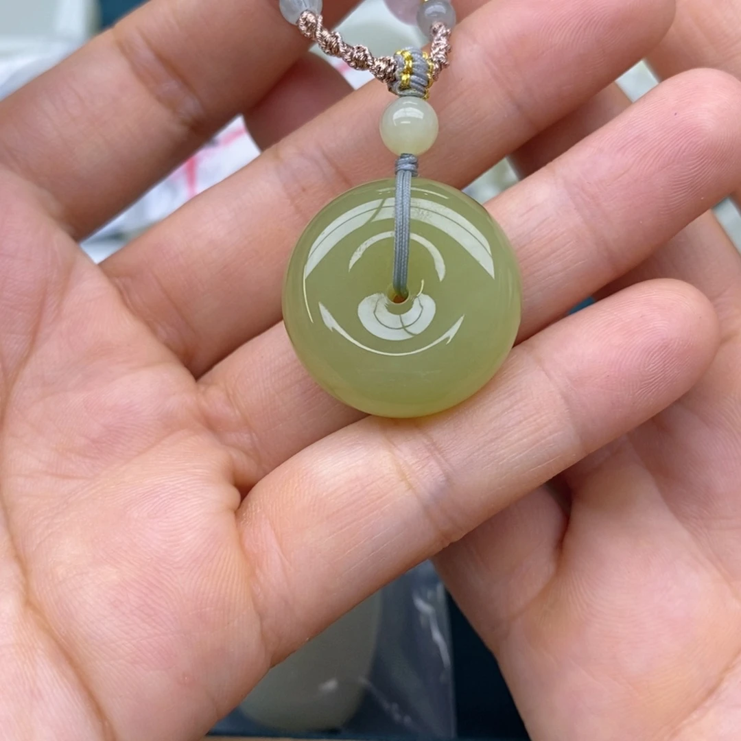 和田玉未镶嵌吊坠(不含链)?*~