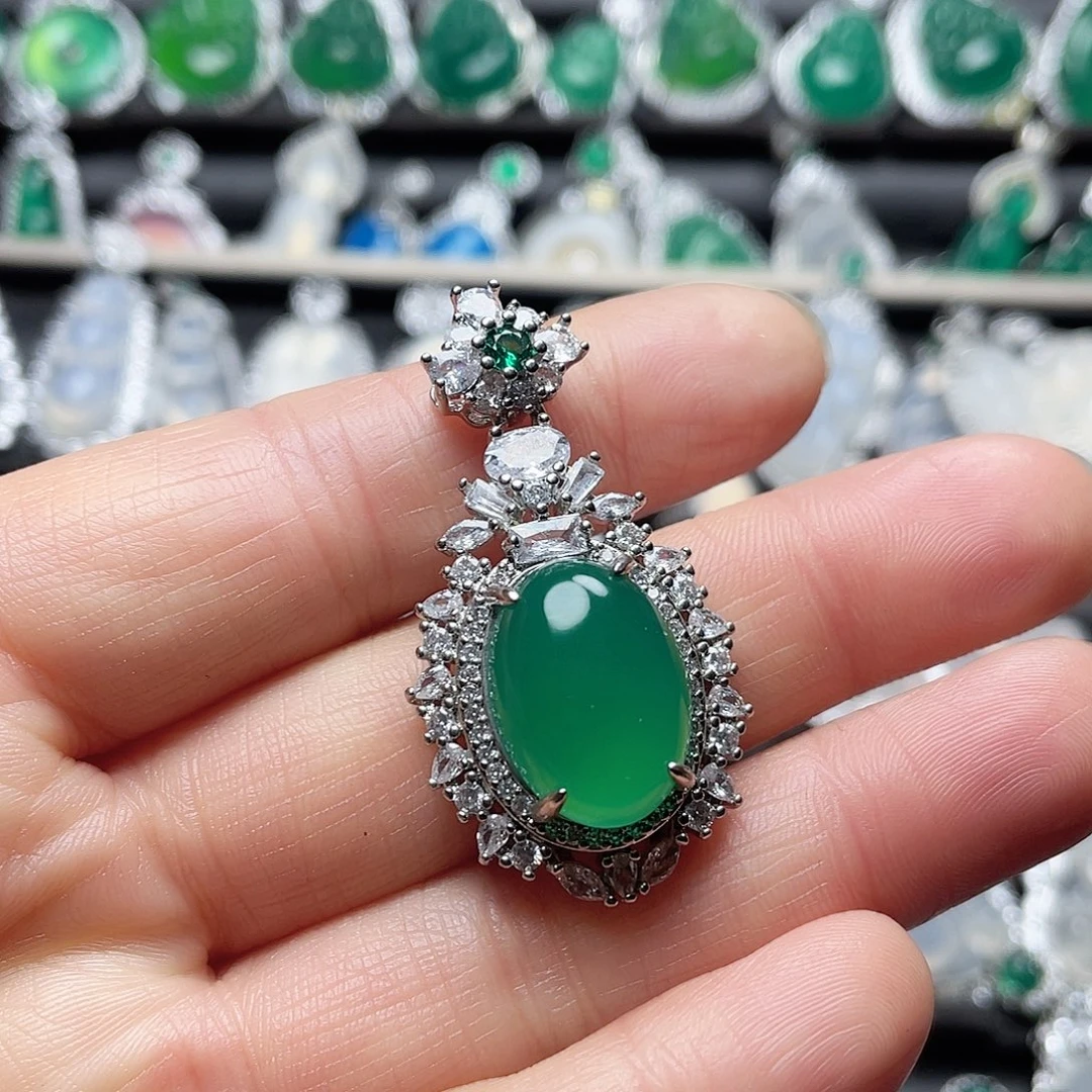 玛瑙/玉髓挂件合金