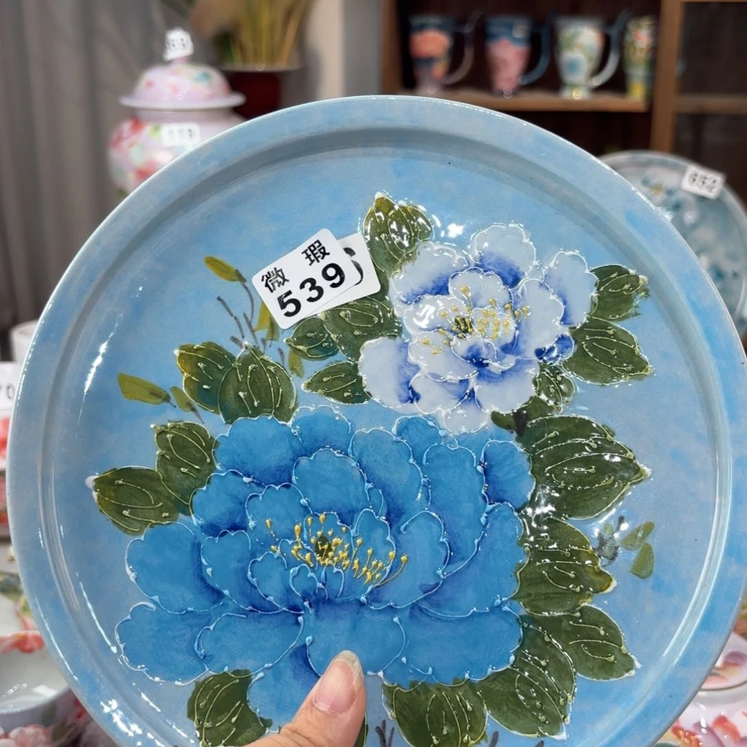 景德镇手绘高温釉下彩陶瓷茶具