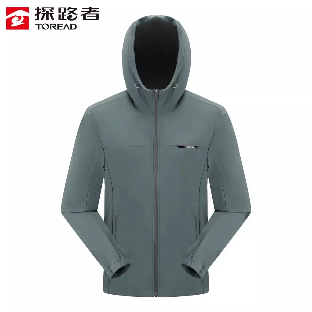 TOREAD/探路者旅行外套男UPF50连帽运动休闲夏季透气户外运动