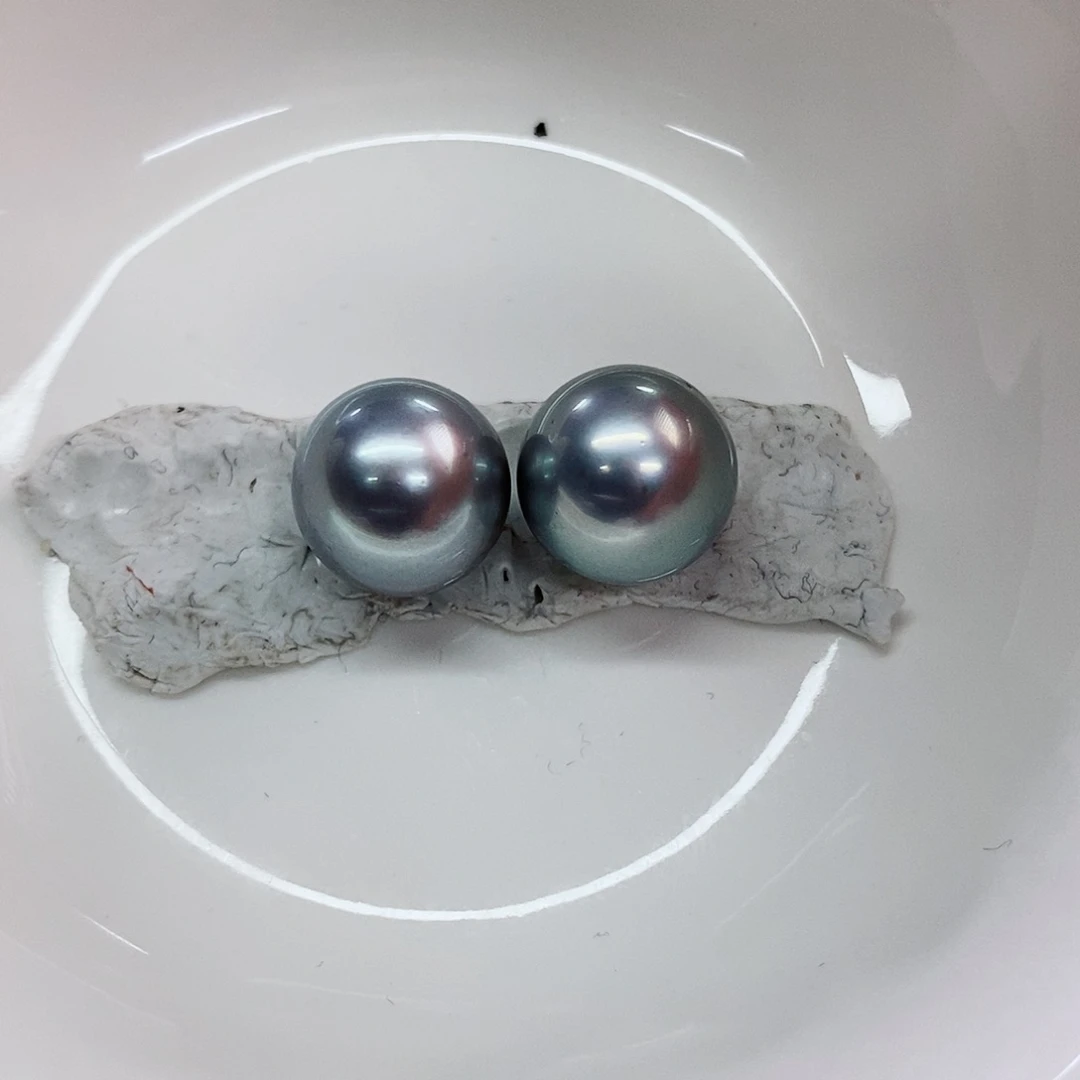 未镶嵌耳饰海水珍珠12-13