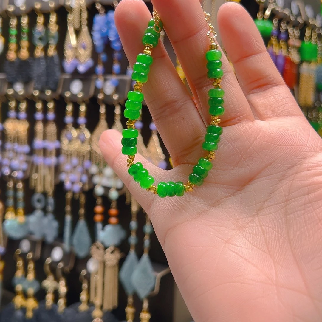 翡翠合金耳饰翡翠