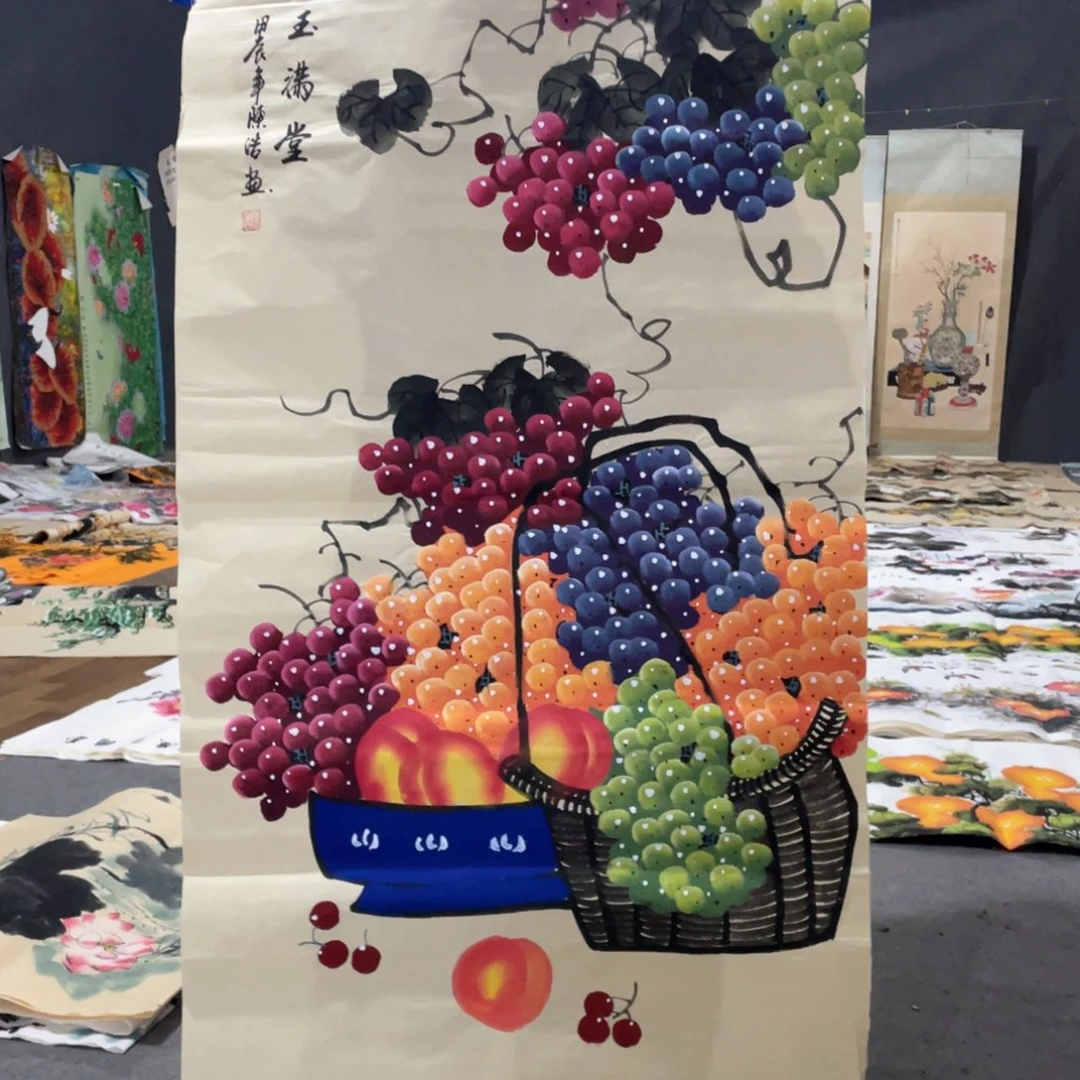 国画国画作品画心一张