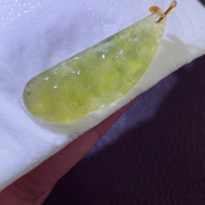 颈饰18K金镶嵌翡翠翡翠