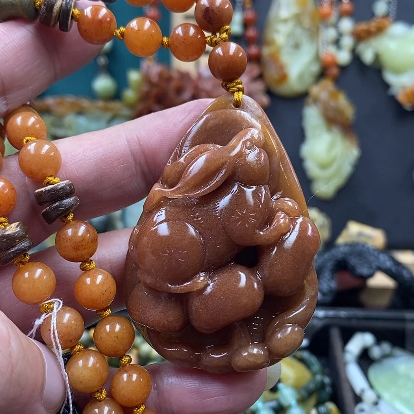 【闪购商品】蛇纹石玉吊坠未镶嵌