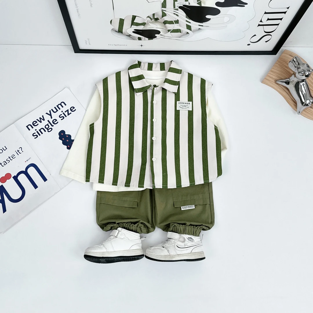 男童套装2025新款春装儿童休闲三件套洋气 BDC25709 悠悠童话童装