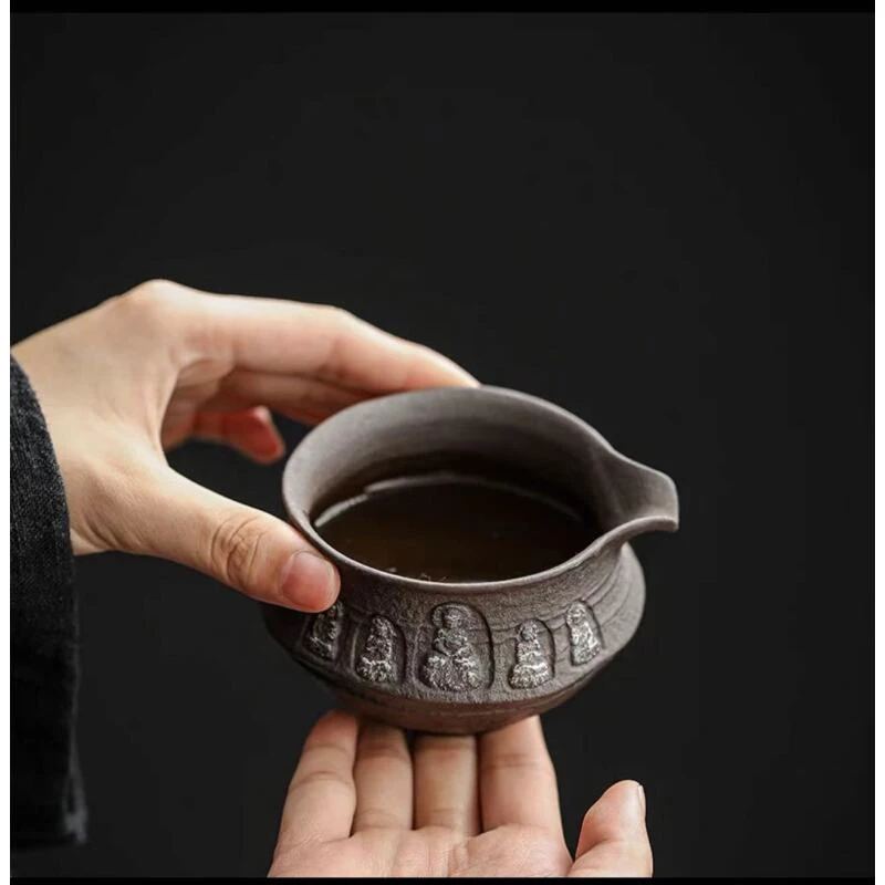 （空）敦煌.黑色公道杯家用180cc老岩泥公杯功夫茶具分茶器18103