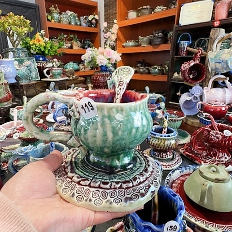 杯W*柒纯手工咖啡杯盘碗