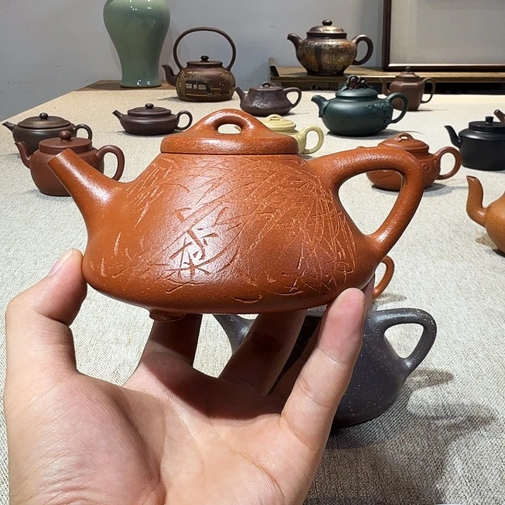 源***著茶壶紫砂原矿紫砂壶