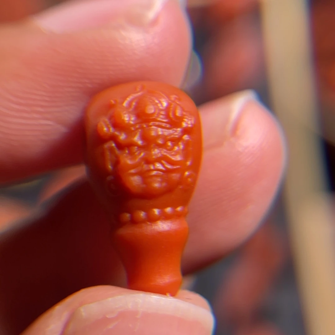 南红玛瑙未镶嵌配饰三通8.7