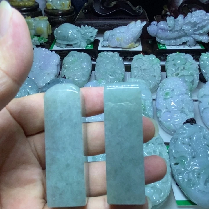 翡翠未镶嵌把件印章