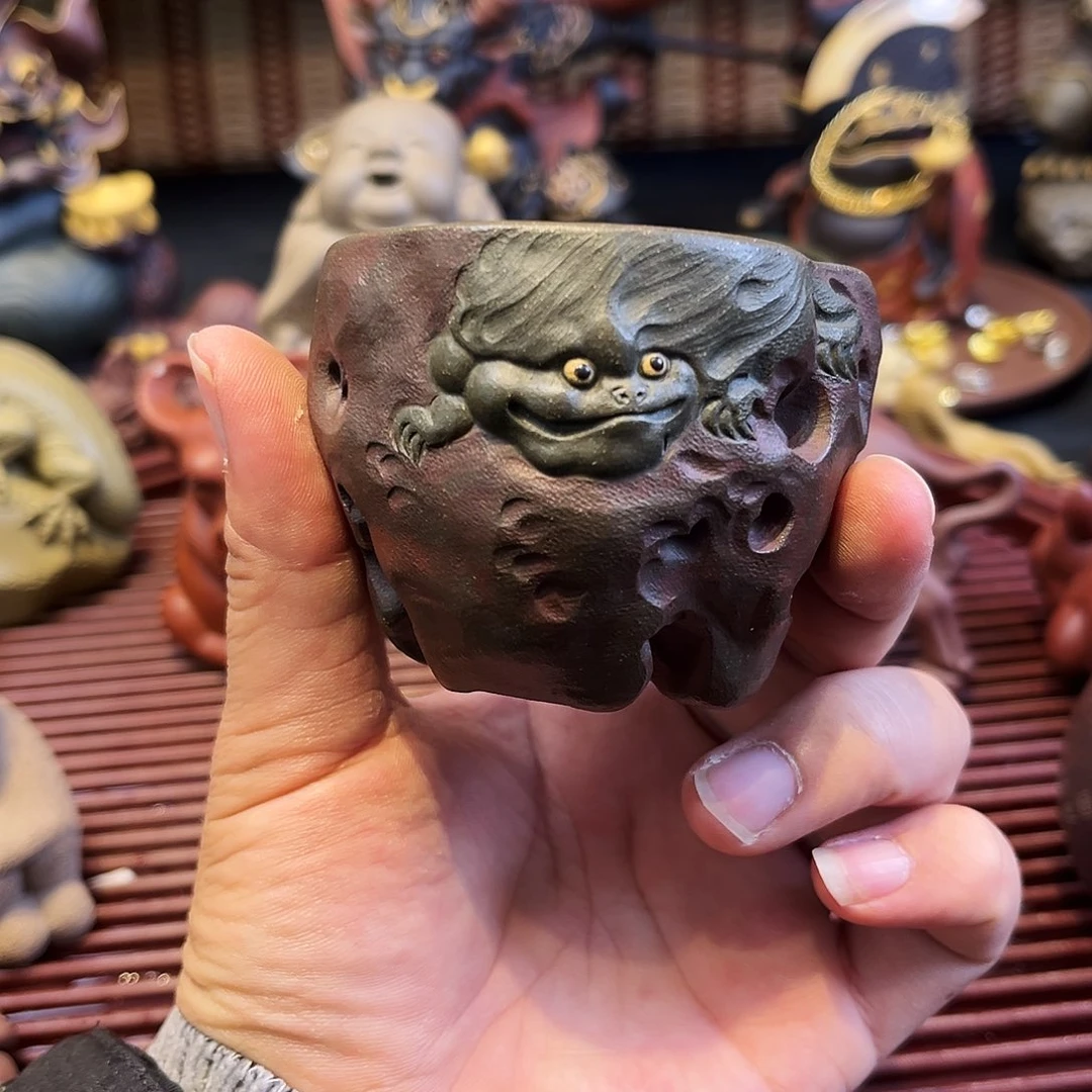 茶杯紫砂高端紫砂雕塑茶宠