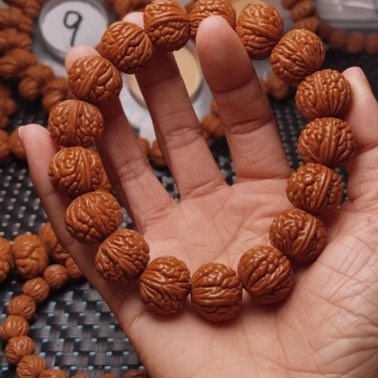 桃核手串过*龙纹桃核