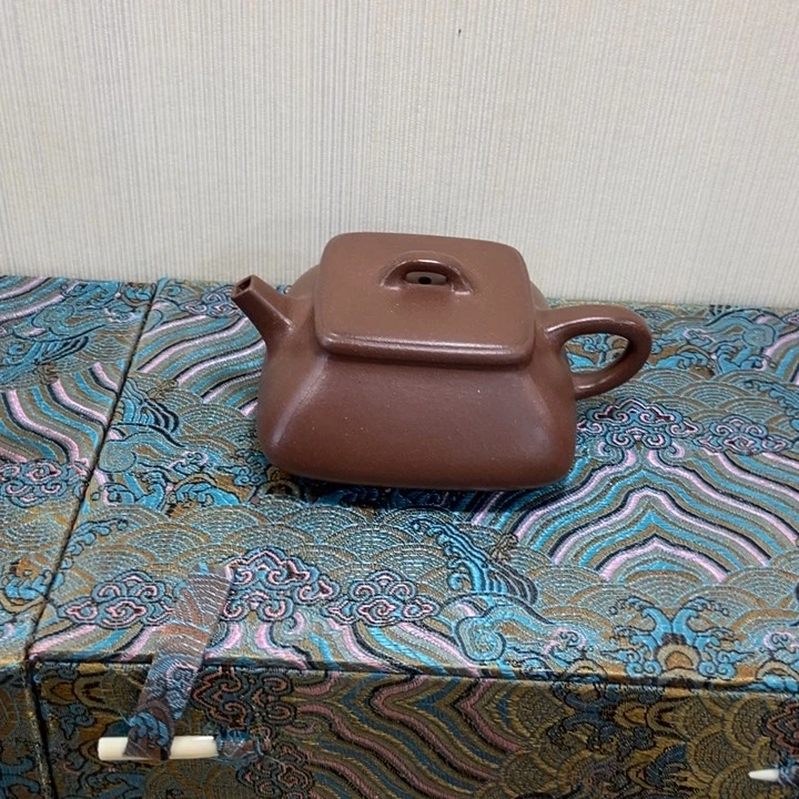 K***T茶壶紫砂四方瓢底槽清全手工