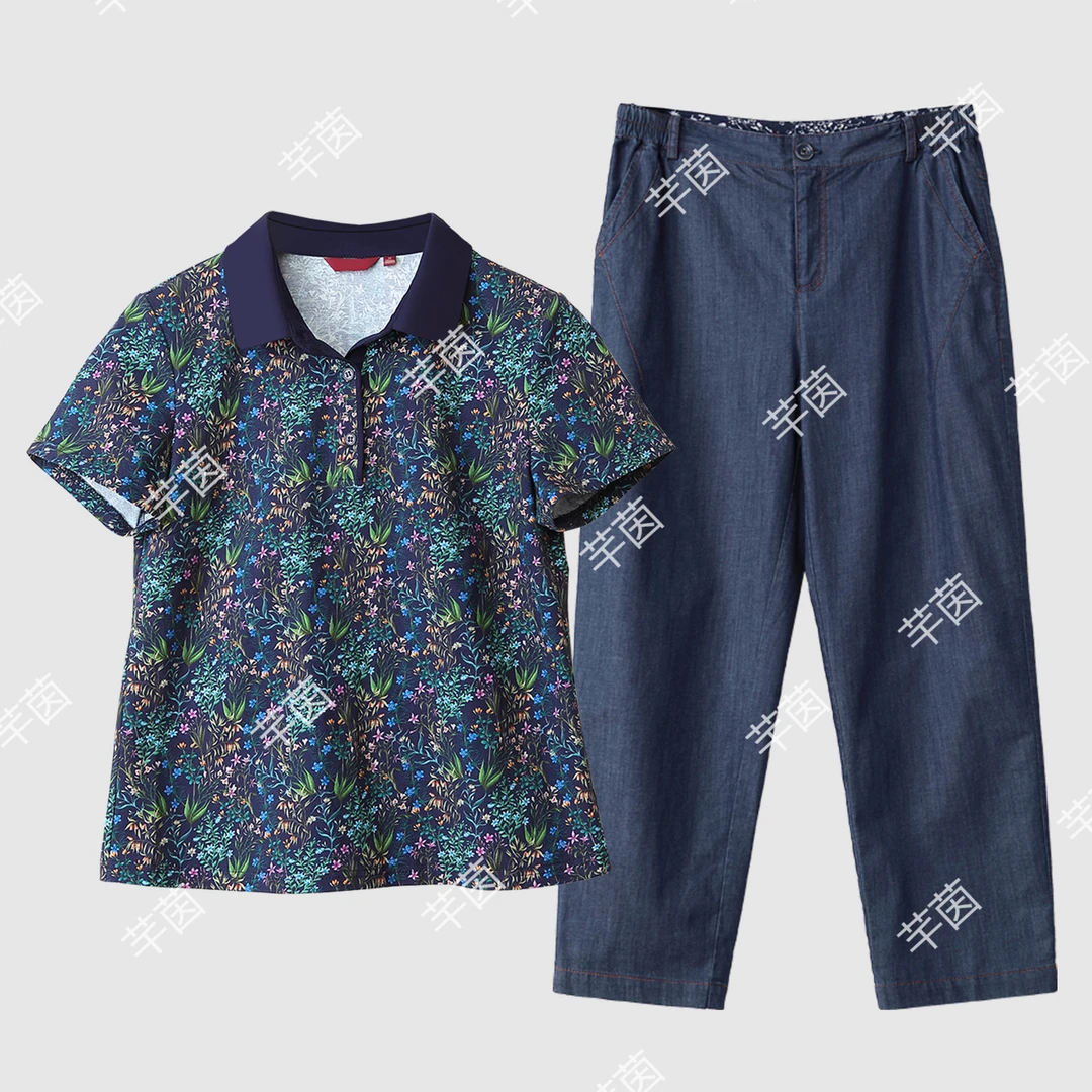 官方正品/纯棉套装/上衣+裤子/一套更优惠/舒适十足，吸湿透气