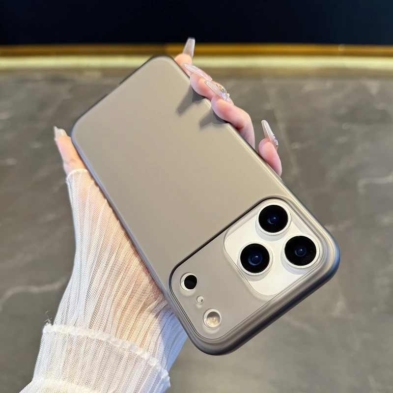 适用于iPhone17promax手机壳新款肤感磨砂苹果17Air简约16高级15