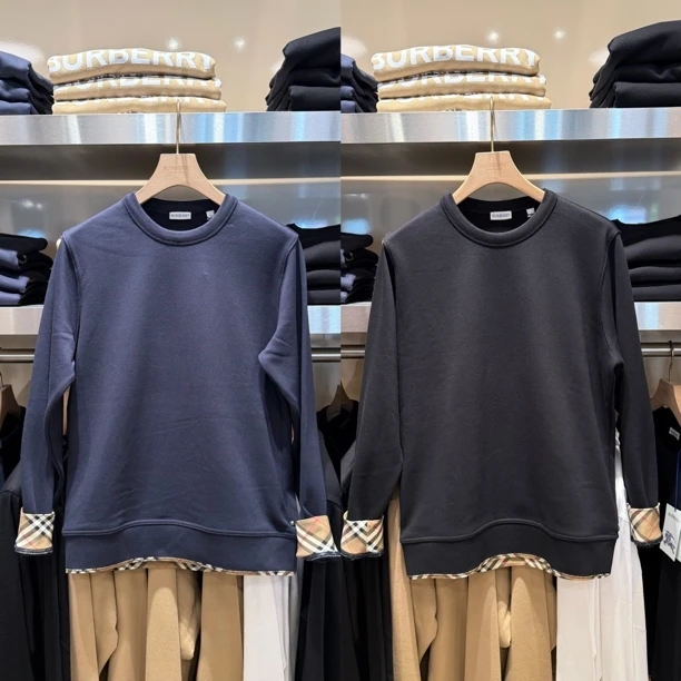 未使用 BURBERRY/博柏利 休闲印花卫衣套头长袖男款女款情侣款