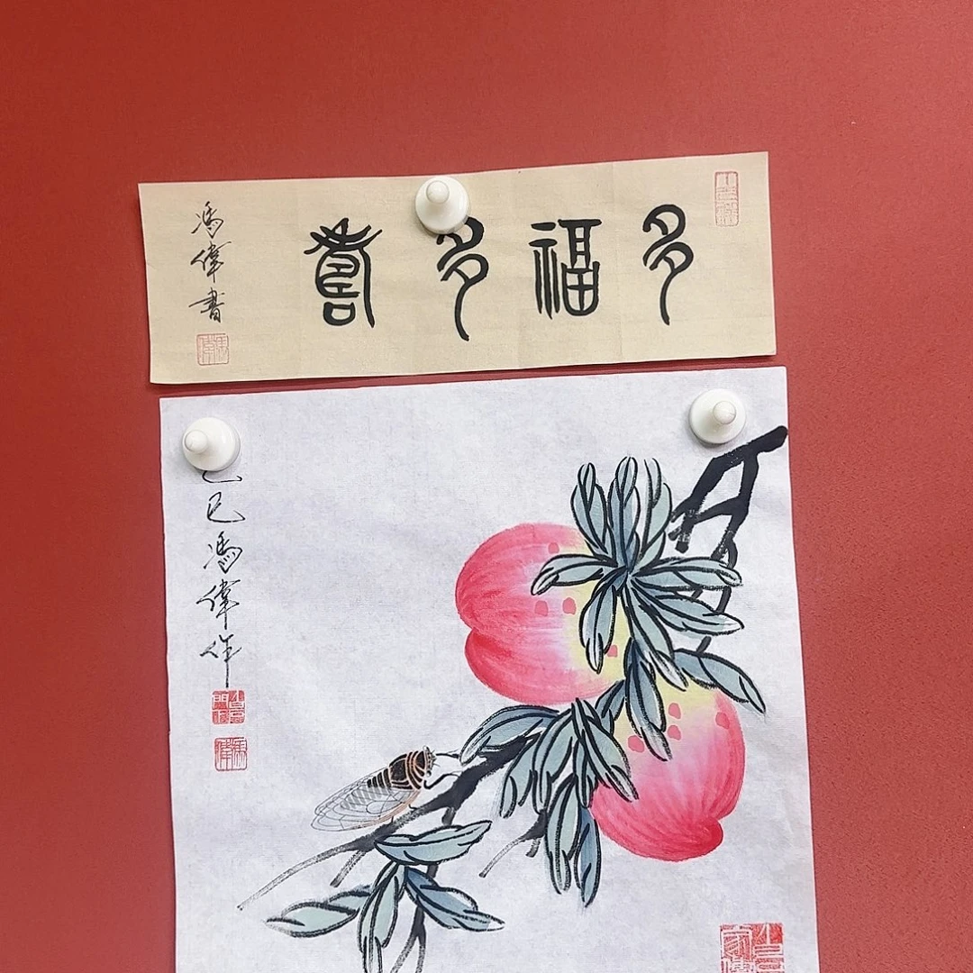 国画冯伟老师手绘作品