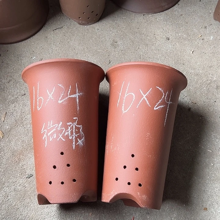 紫砂花盆宜興紫砂花盆2只