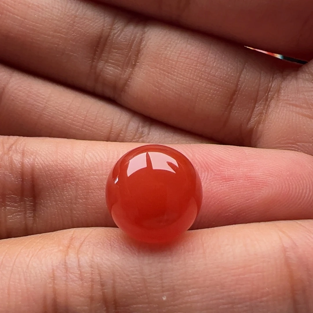 南***意南红玛瑙未镶嵌圆珠11.8