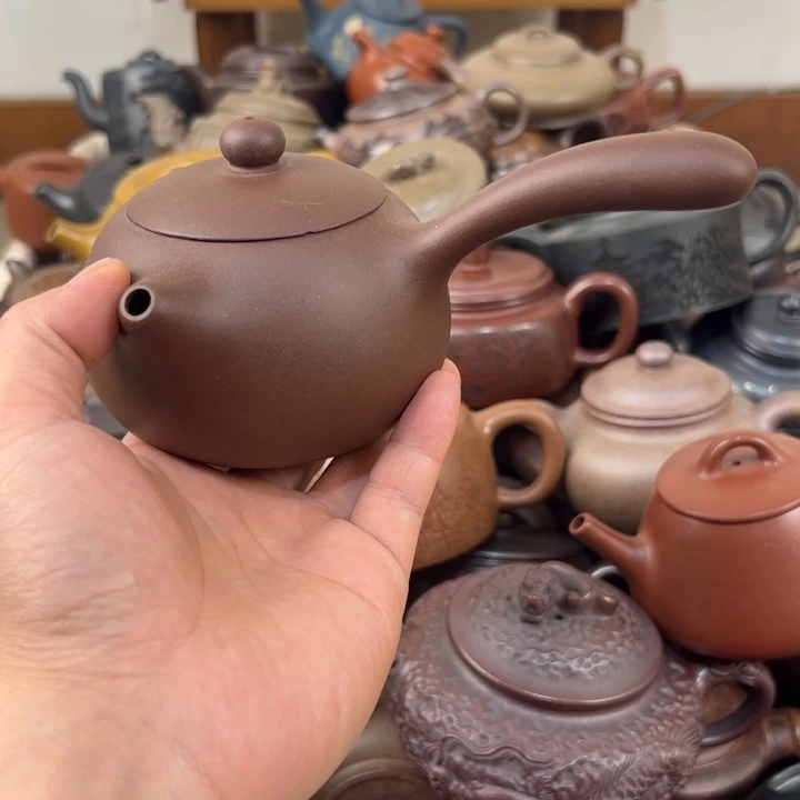 茶壶紫砂紫砂壶内盖磕碰