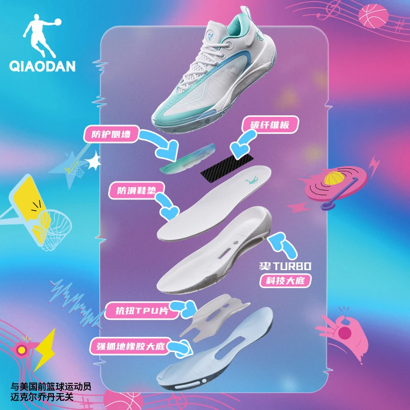 中国乔丹风刃4PRO低帮实战篮球鞋2024夏季男鞋抓地防滑耐磨运动鞋